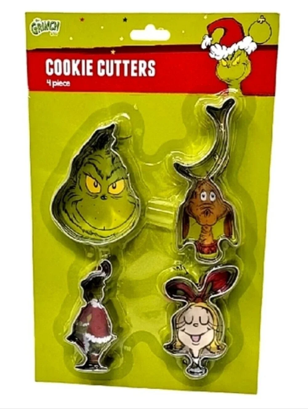 The Grinch Cookie Cutter 4 Piece Set  Dr. Seuss's How The Grinch Stole Christmas